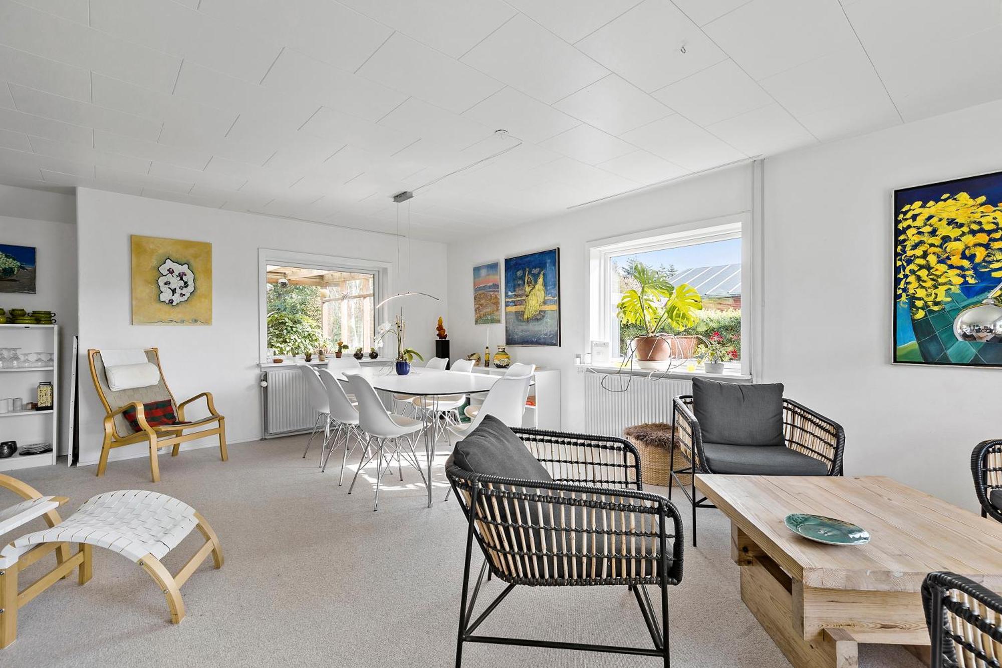 לינה וארוחת בוקר Vestervig Logi I Hus Med Kunst Og Have מראה חיצוני תמונה
