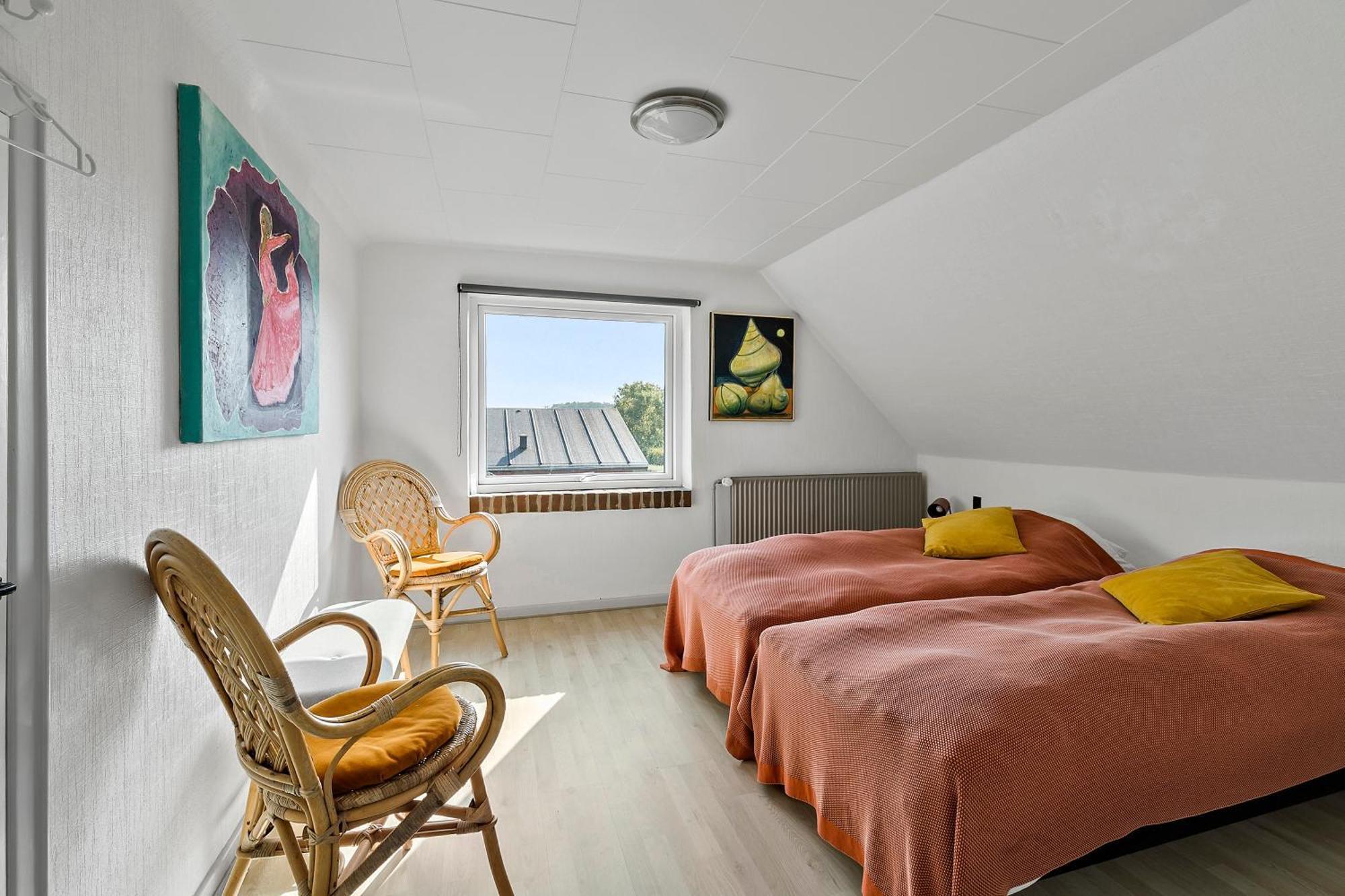 לינה וארוחת בוקר Vestervig Logi I Hus Med Kunst Og Have מראה חיצוני תמונה
