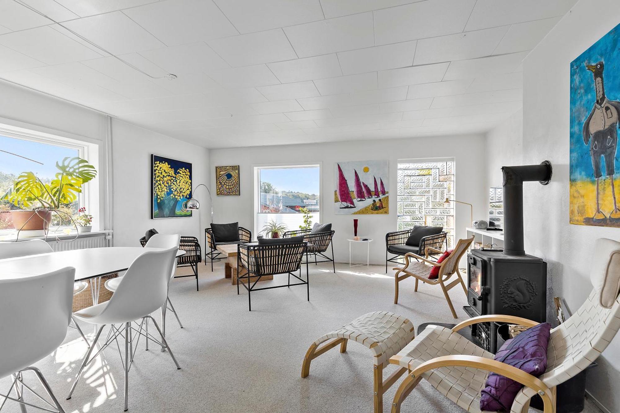 לינה וארוחת בוקר Vestervig Logi I Hus Med Kunst Og Have מראה חיצוני תמונה